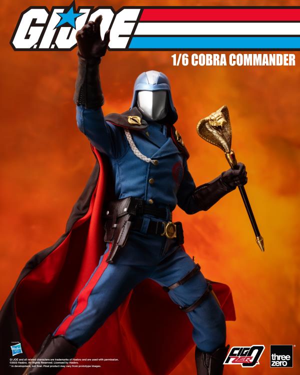 Pre-Order ThreeZero GI Joe Cobra Commander Sixth Scale Figure